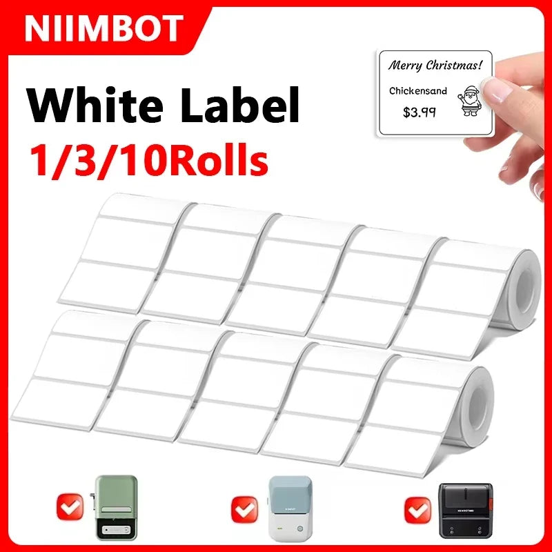 Niimbot Thermal Label Rolls – Waterproof Anti-Oil for B1/B21/B3S