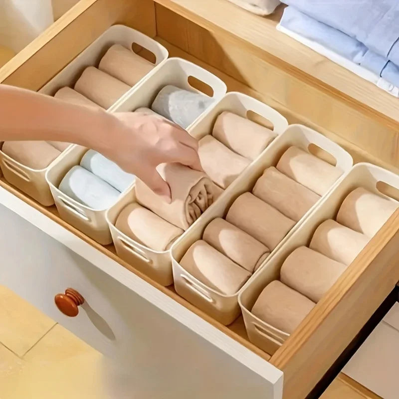 Plastic Storage Box Set 2/5/10 Pcs – Drawer & Home Organizer