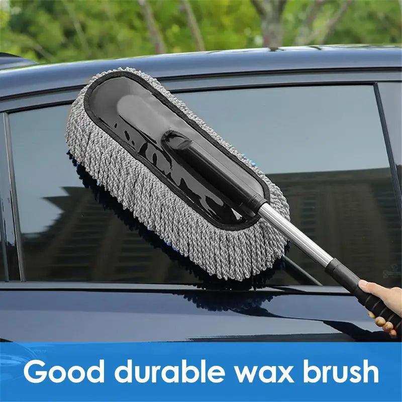 Telescopic Microfiber Car Duster – Extendable Handle