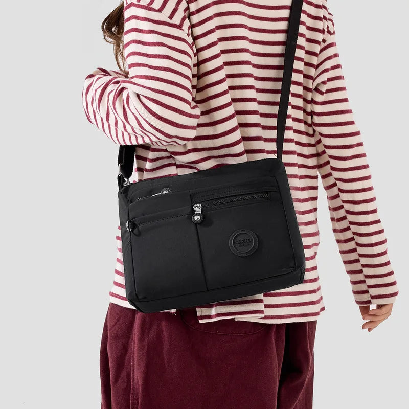 Nixie Large-Capacity Water-Resistant Nylon Crossbody Bag