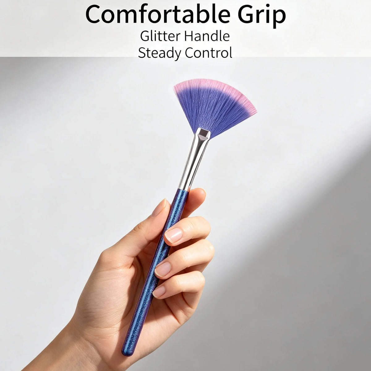 Fan Makeup Brush – Soft Wool Fiber Face Mask Cosmetic Brush