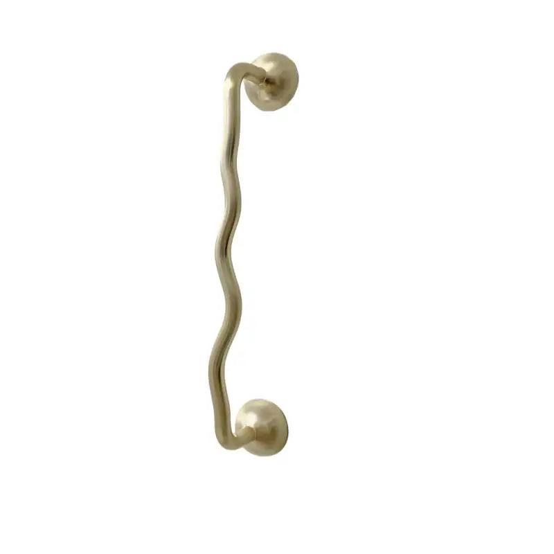 Zinc Alloy Wavy Cabinet Pull Handle – Modern Kitchen & Bath
