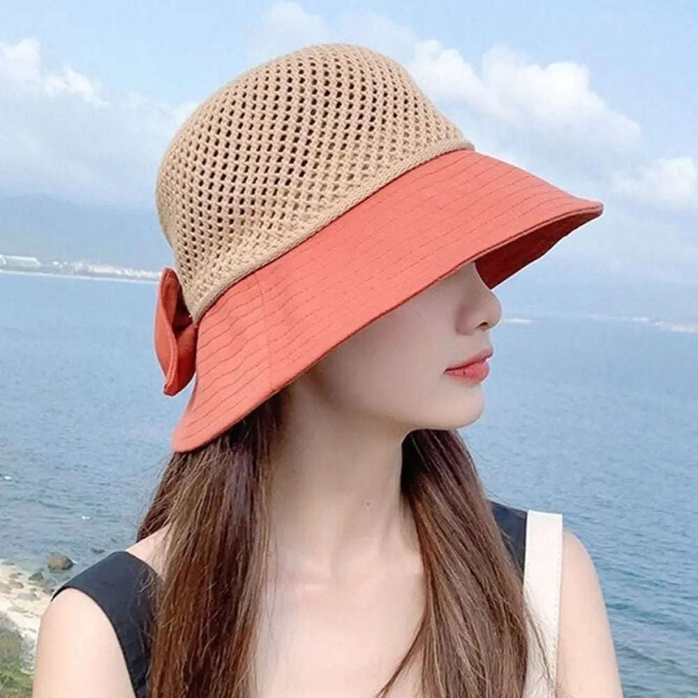 Women's Wide Brim UV Bucket Hat – Foldable Beach Cap