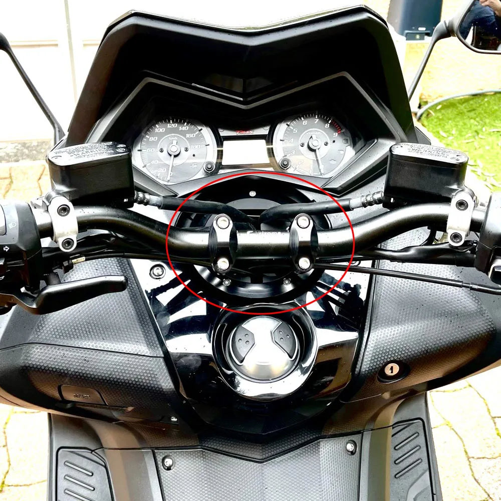 Yamaha TMAX 500/530 CNC Aluminum Handlebar Riser Kit | KEMITOUR