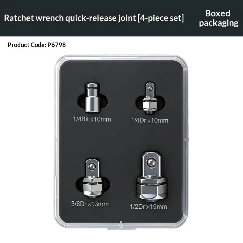 Hexagonal Socket Adapter Set – Quick-Release CR-V Steel