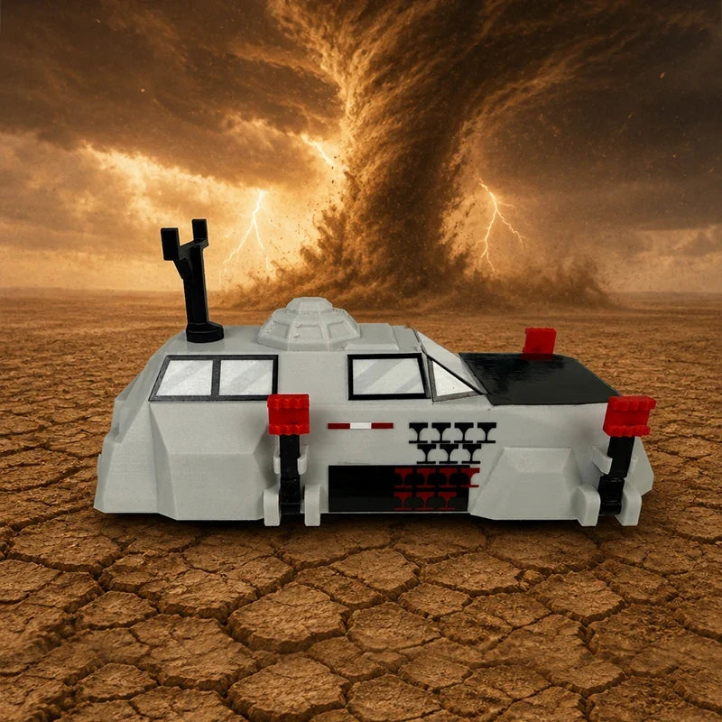 DOW6 Doppler Radar Storm Chaser Truck Toy – 15cm Friction Model