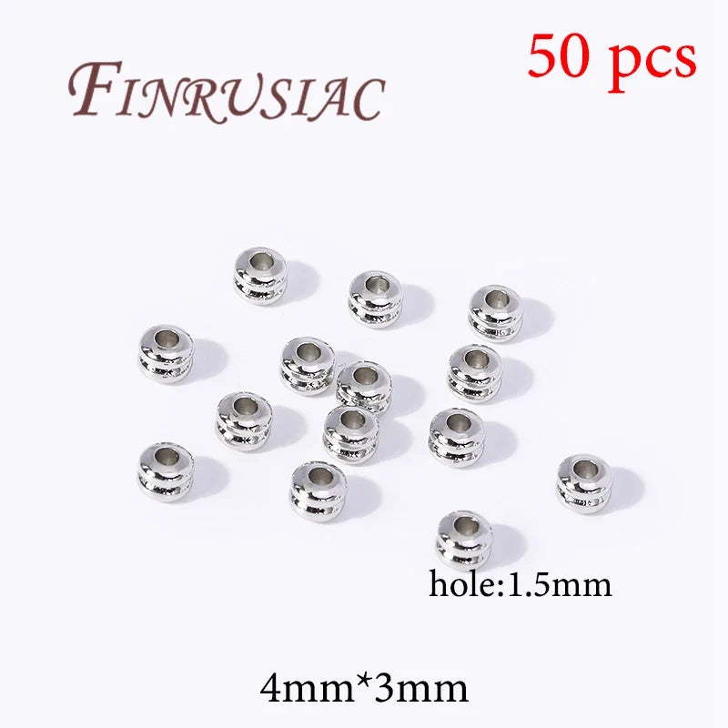 Gold Plated Brass Spacer Beads – DIY Jewelry Findings 6mm×8mm