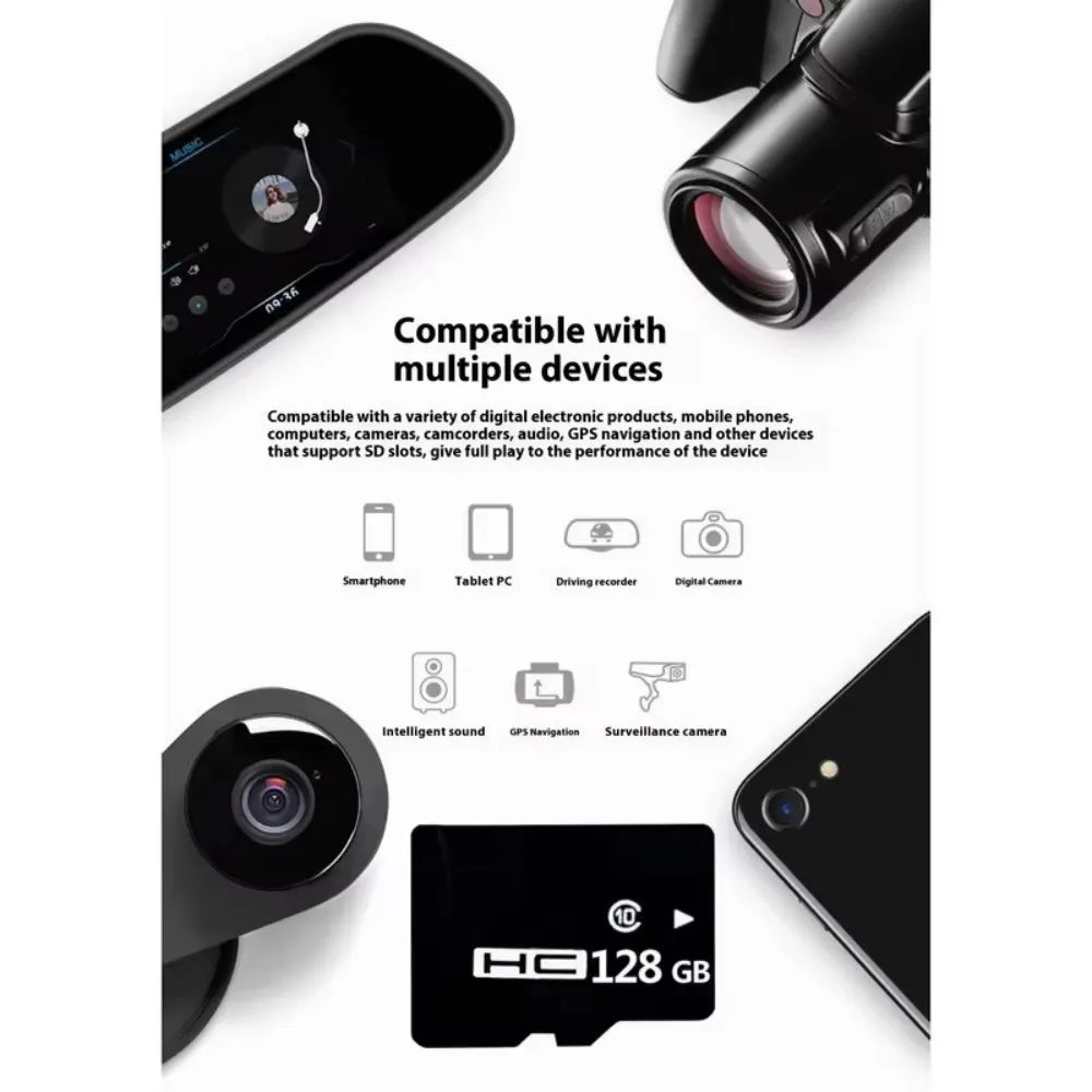 10PCS Class 10 Micro SD TF Flash Memory Cards 2GB–256GB