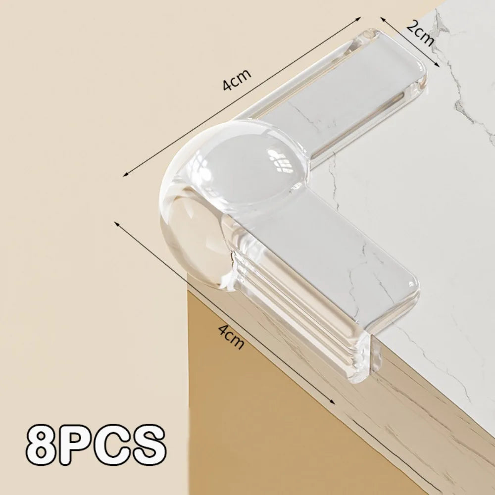 Transparent Furniture Corner Protectors – Soft PVC Baby Guards