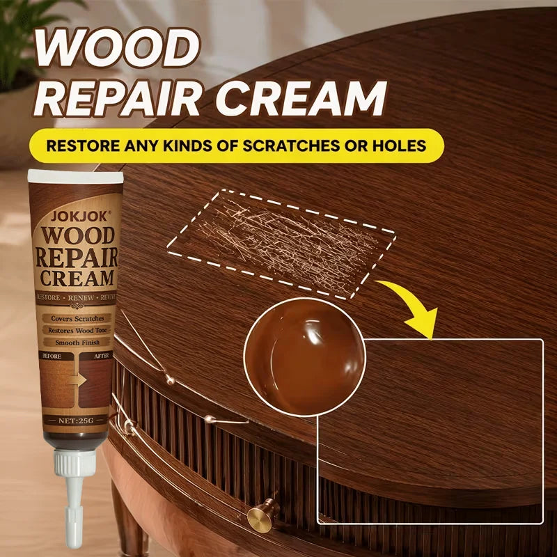 Wood Color Repair Paste – Scratch & Chip Filler for Furniture