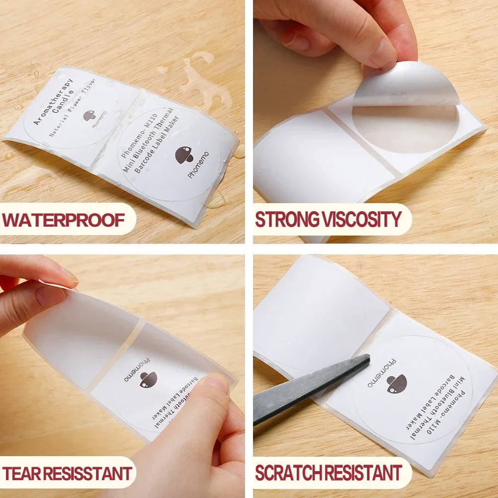 Phomemo M110/M200 Self-Adhesive Thermal Labels 20–50mm