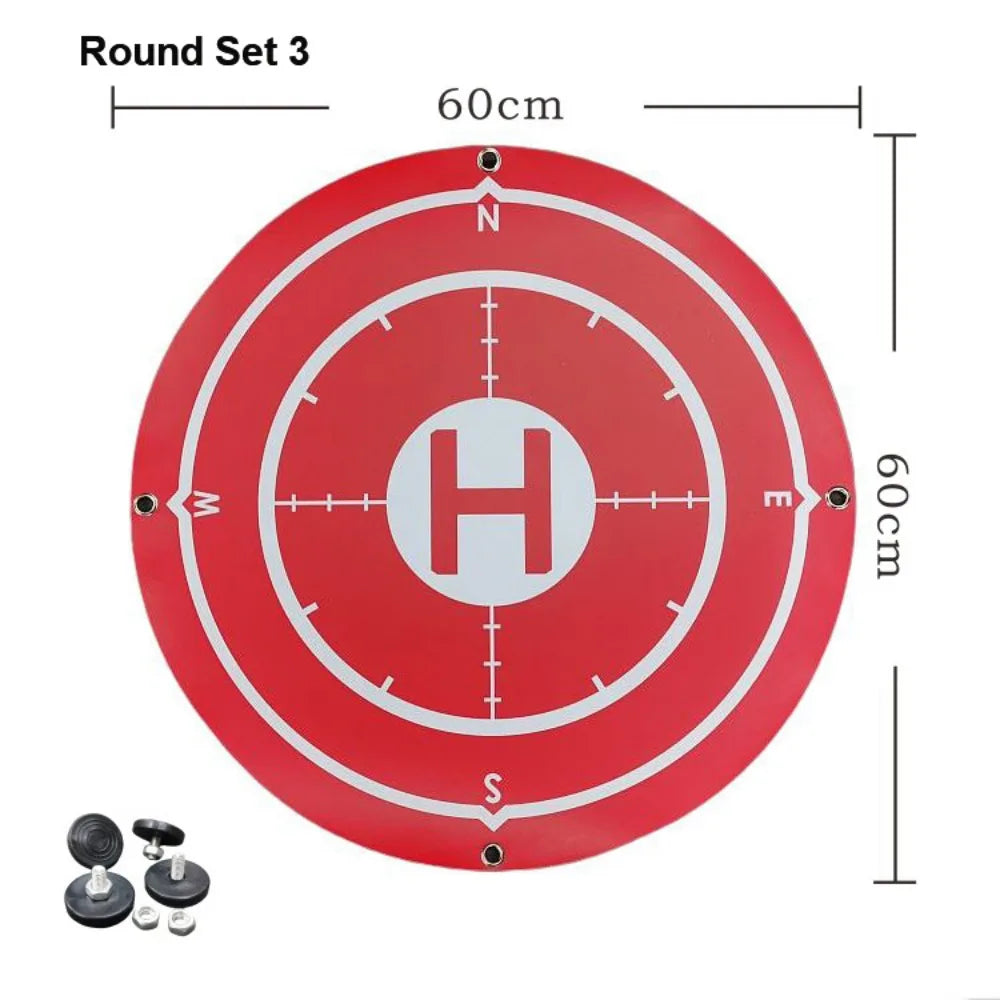 Foldable Drone Landing Pad 60cm – Waterproof with Ground Nails