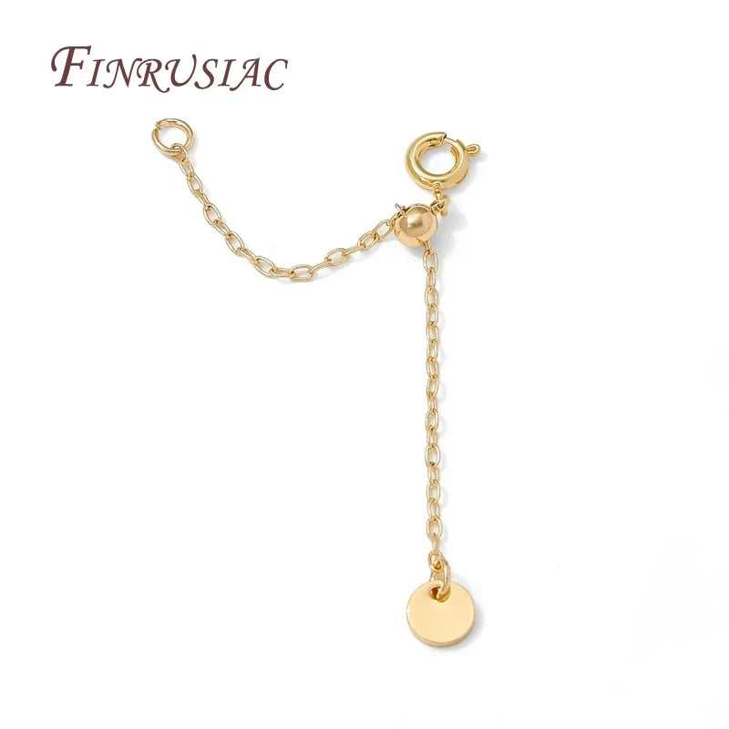 18K Gold Plated Extension Chain Spring Clasp – Pearl Necklace DIY