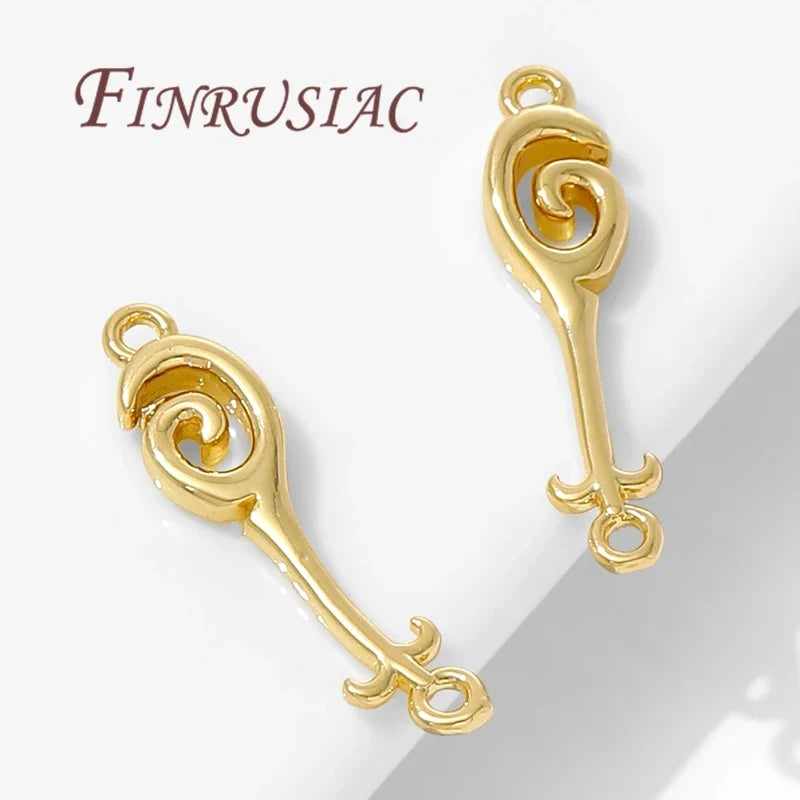 18K Gold Plated Pendant Charms & Connectors – DIY Jewelry