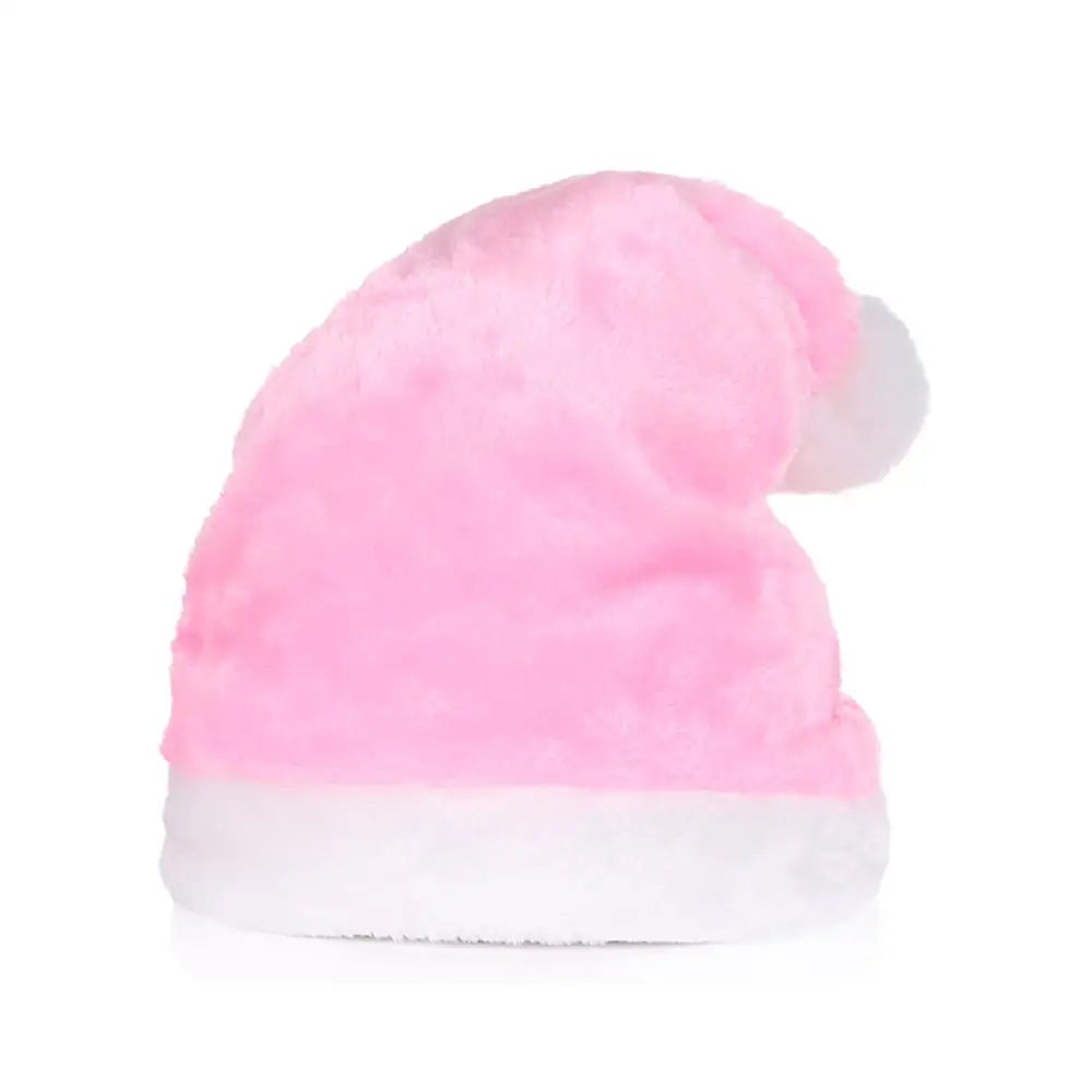 Plush Santa Hat Christmas Cap – Holiday Party Adults & Kids