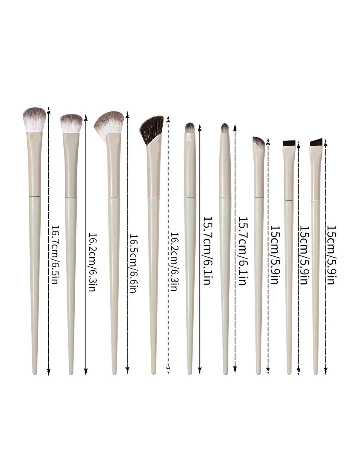 9-Piece Soft Eye Makeup Brush Set – Eyeliner & Eyeshadow
