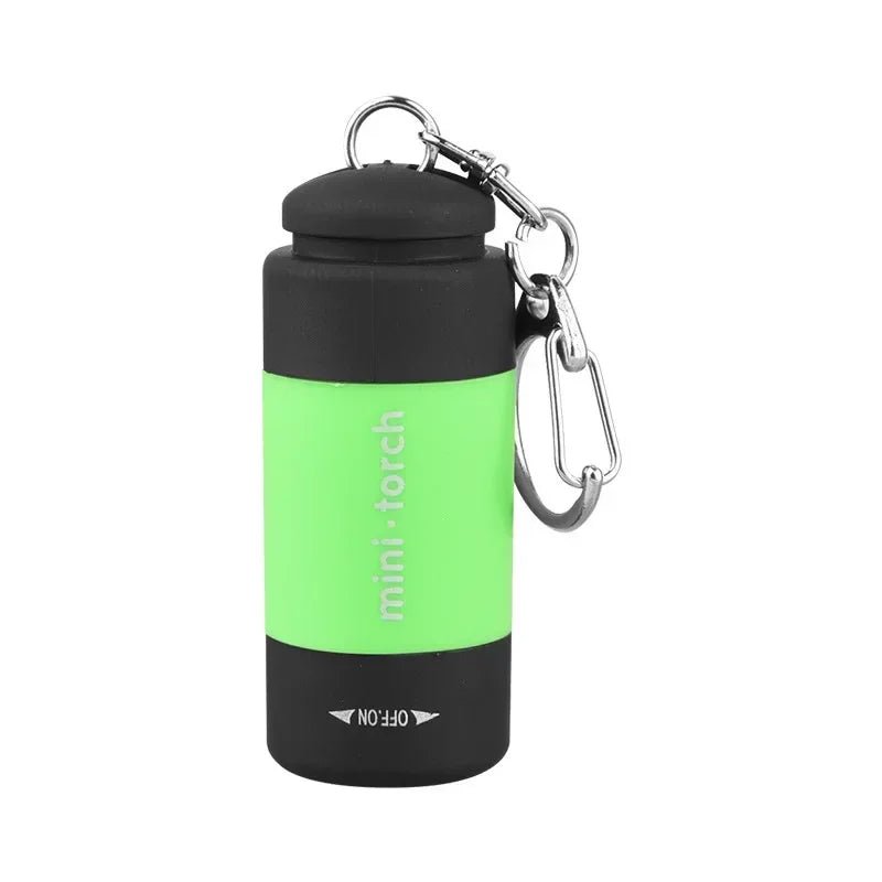 USB Rechargeable LED Keychain Flashlight – Waterproof Pocket Torch