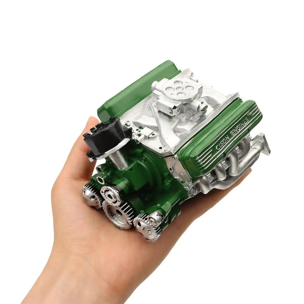 Resin V8 Car Engine Model – DIY Simulation Kit for Adults