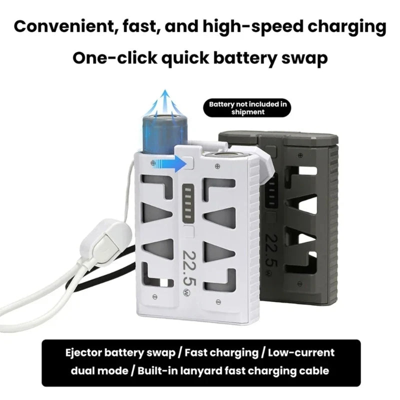 10000mAh Fast Charging Power Bank with Replaceable Batteries