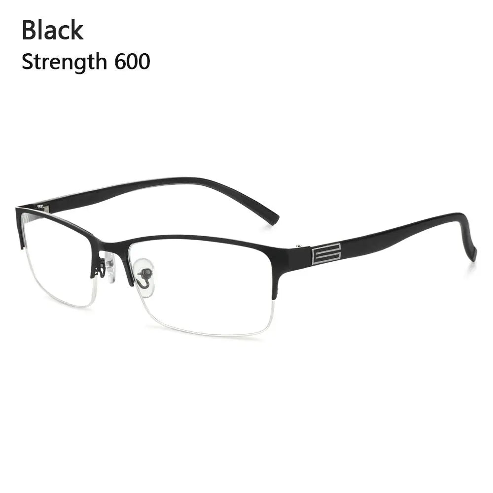 KLASSNUM Men Square Frame Myopia Glasses | -1.00 to -6.00