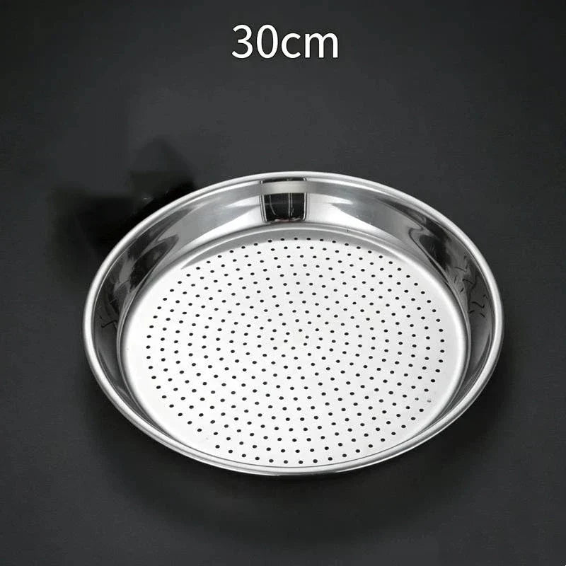 Round 410 Stainless Steel Steamer Tray 30/32/34CM | Dumplings