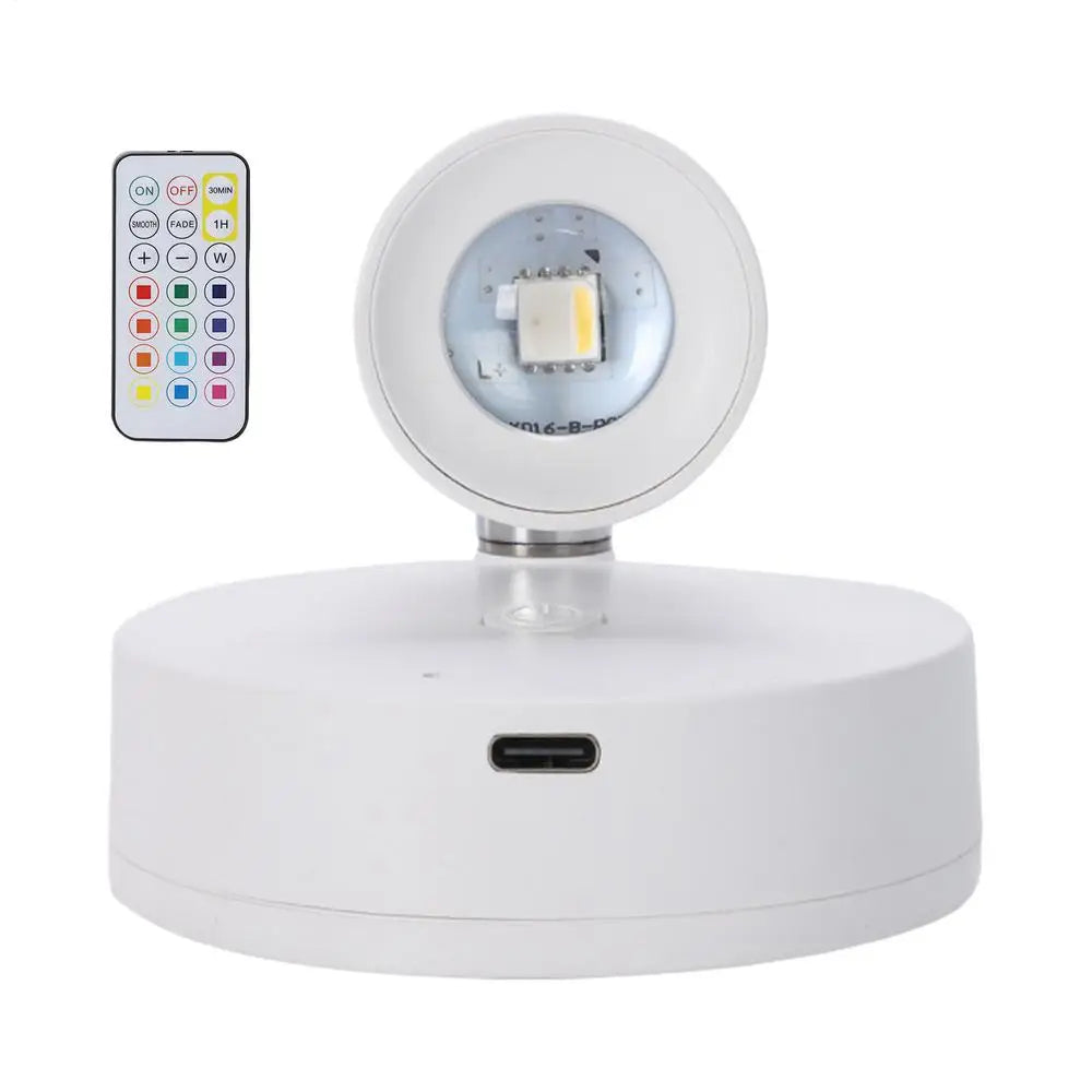 Wireless Rechargeable LED Spotlight with Remote Control