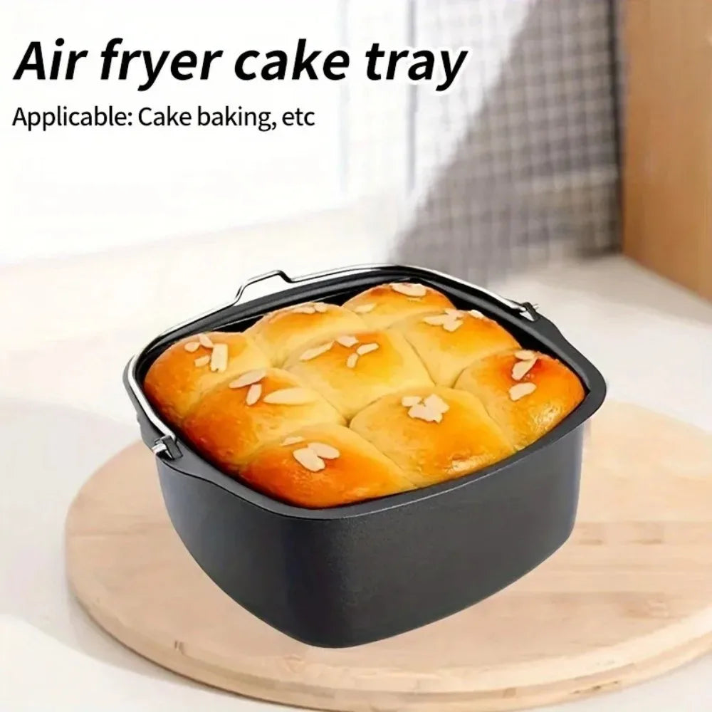 Nixie Nonstick Air Fryer Baking Pan – Pizza & Cake Mold