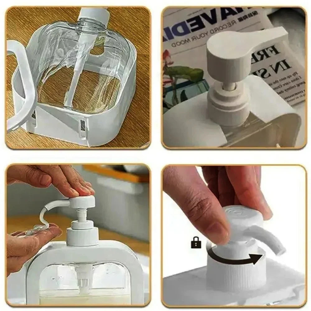 300/500mL Travel Press Pump Dispensing Bottle – Soap & Gel