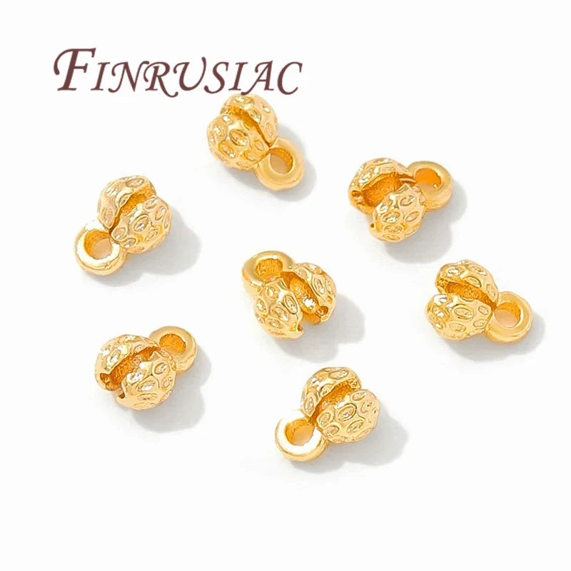 110Pcs 18K Gold Plated Crimp Beads & Covers – DIY Jewelry