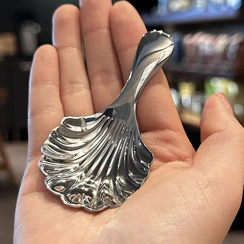 Retro Shell Tea Spoon – Stainless Steel Dessert Spoon