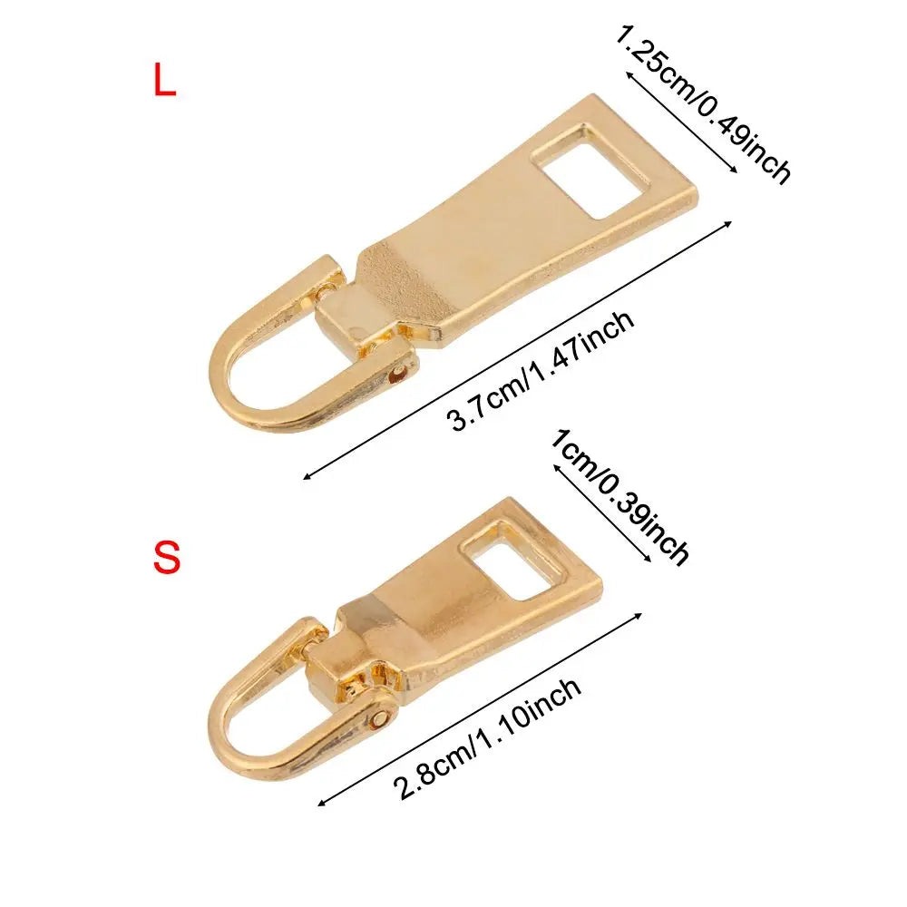 5-Pack Metal Zipper Slider Repair Kit – Zipper Pull Heads