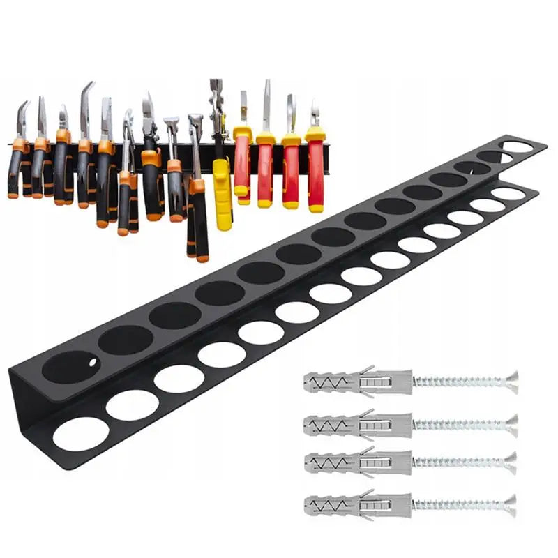 Steel Wall Mount Screwdriver & Pliers Organizer Rack