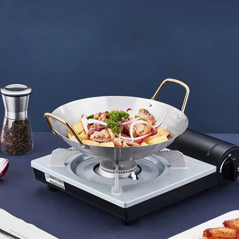 Stainless Steel Honeycomb Non-Stick Skillet with Handle