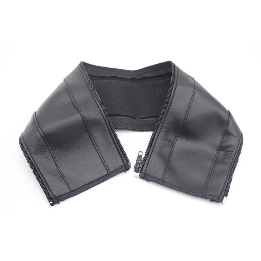 PU Leather Stroller Handlebar Cover – Universal Zipper Sleeve