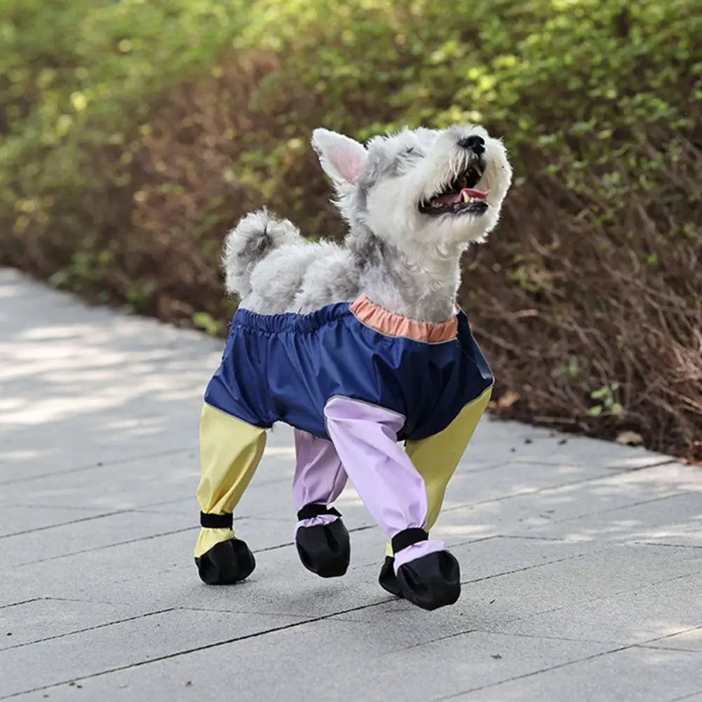 Waterproof Dog Boots with Suspender Sling | Anti-Slip Paw Protector