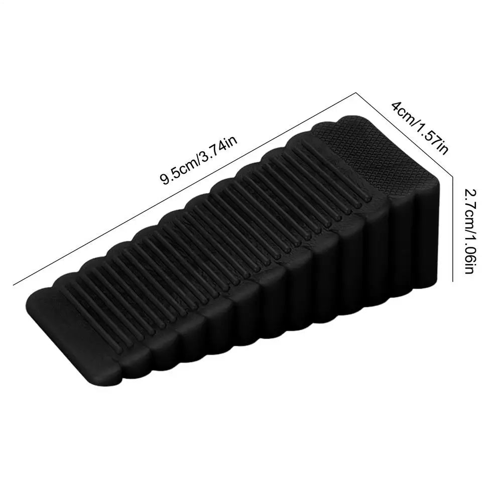 Flexible PVC Door Stop Wedge | Non-Scratch Slip-Resistant