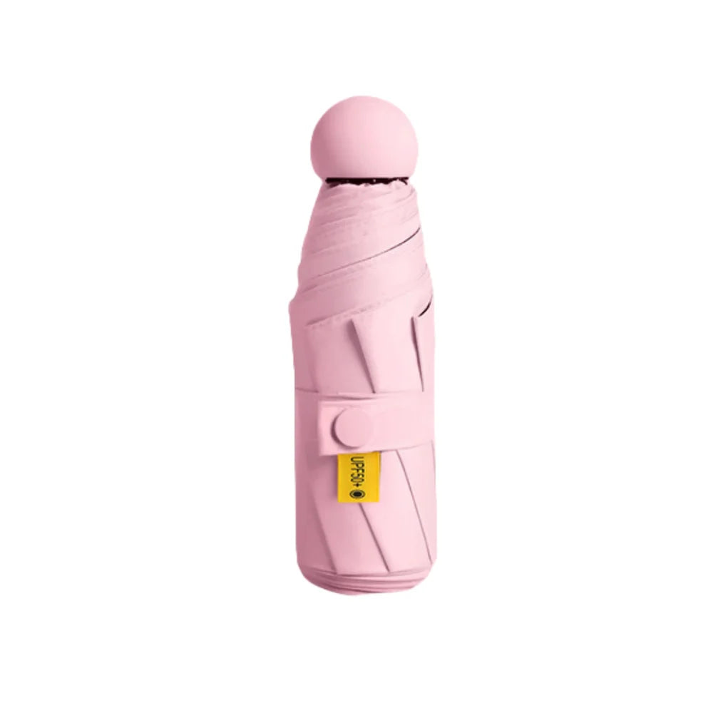 Mini Capsule Folding Umbrella UPF50+ UV & Rain Protection