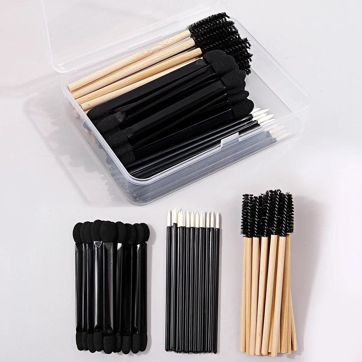 60-Piece Eye Makeup Brush Set with Storage Box | Nixie