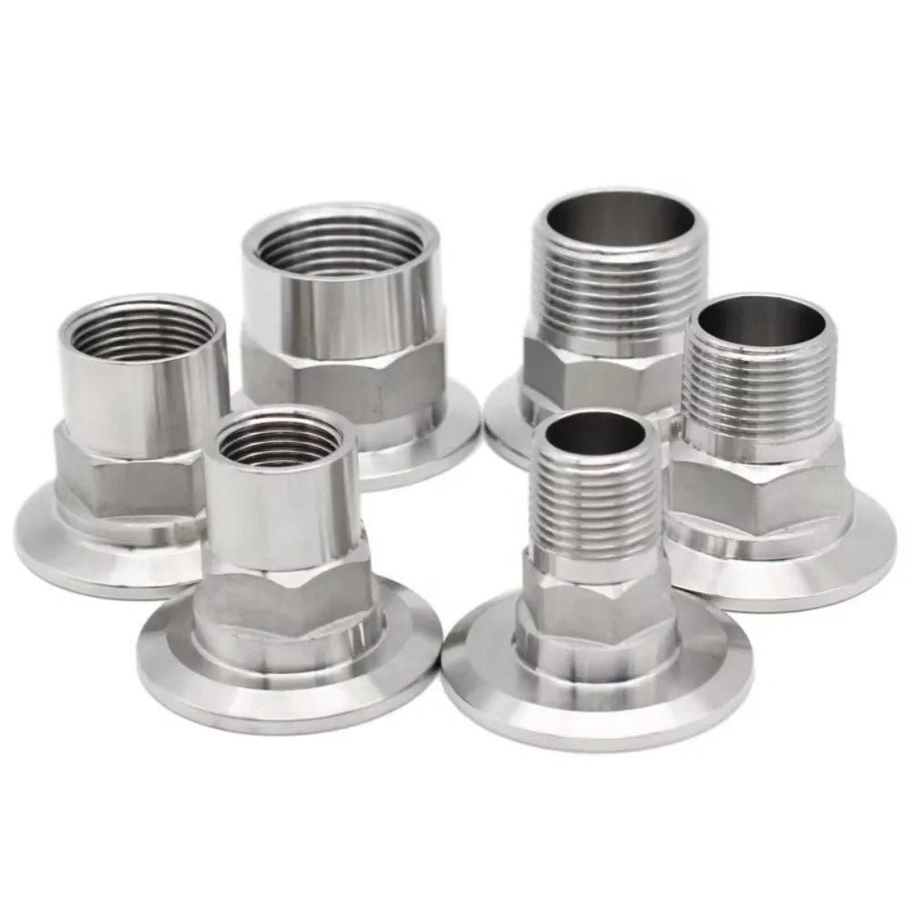 SS304 Stainless Steel Internal Thread Ferrule Clamp Fitting DN8-DN50