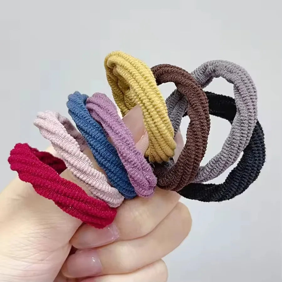 High Elastic Hair Ties – Rubber Ponytail Holders for Women