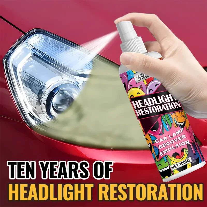 Car Headlight Restore Liquid – Polish, Brighten & Protect