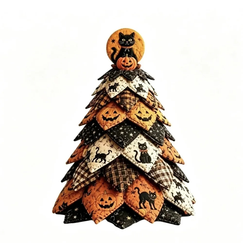 DIY Christmas Tree Patchwork Sewing Kit – Floral Fabric Set