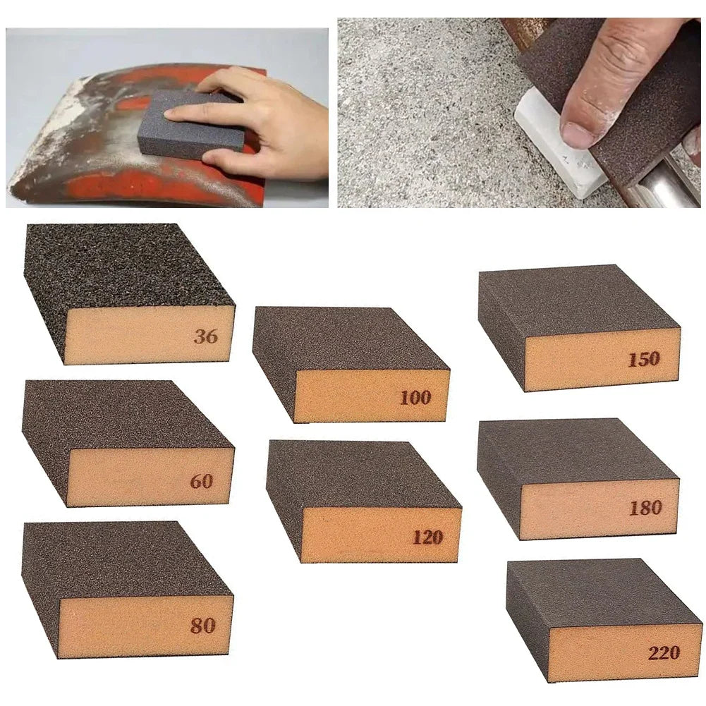 DAZZLEEX Sanding Sponge Blocks Grit 36–220 | Wet & Dry Abrasive