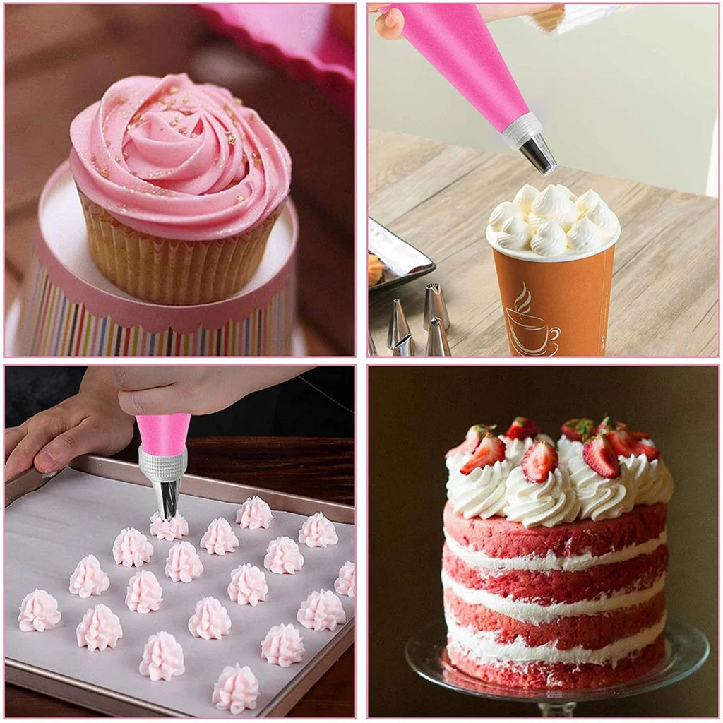 21-Piece Piping Bags & Tips Set – Cake Decorating Kit