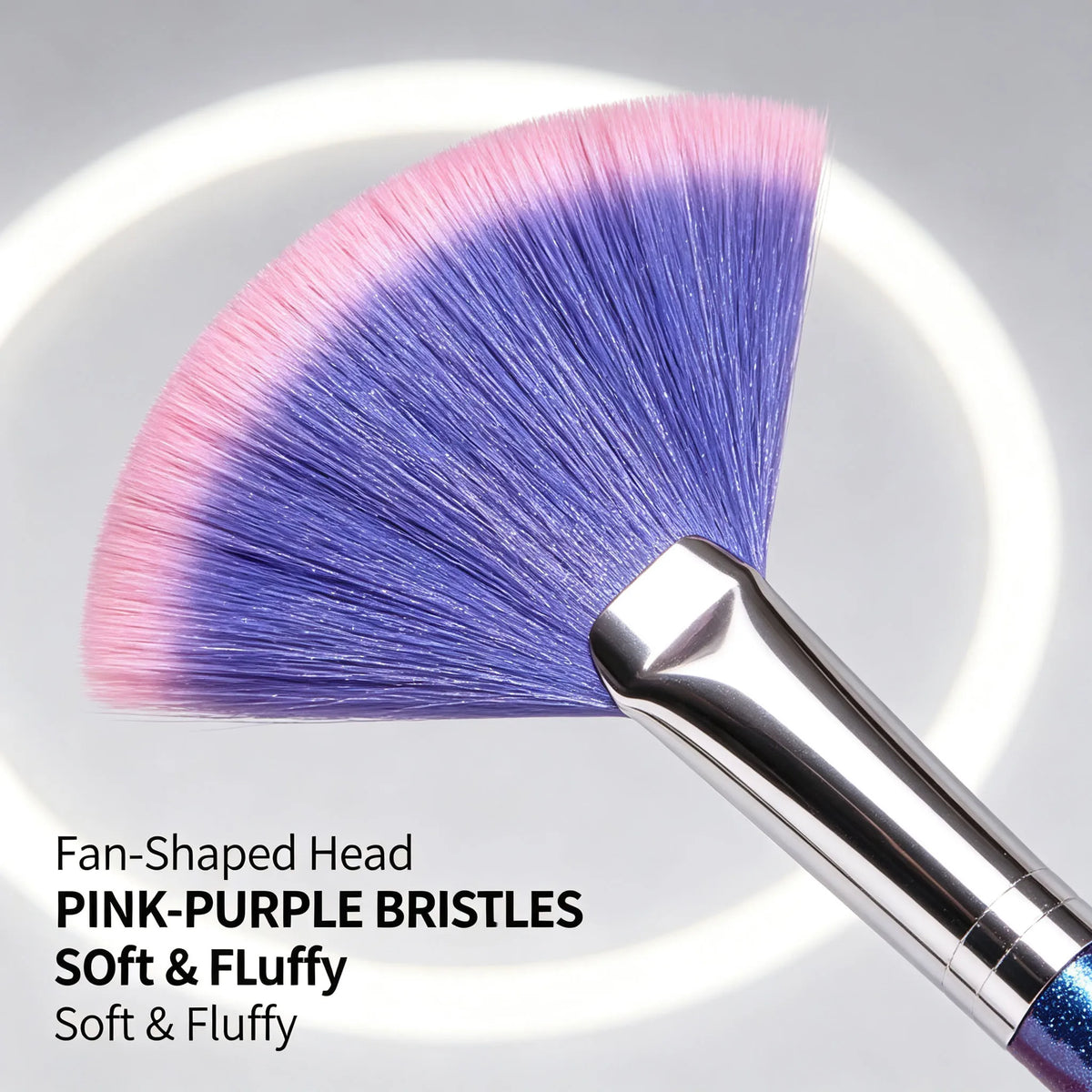 Fan Makeup Brush – Soft Wool Fiber Face Mask Cosmetic Brush