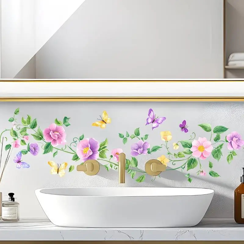 Watercolor Mushroom Wall Sticker – Removable Waterproof Decal