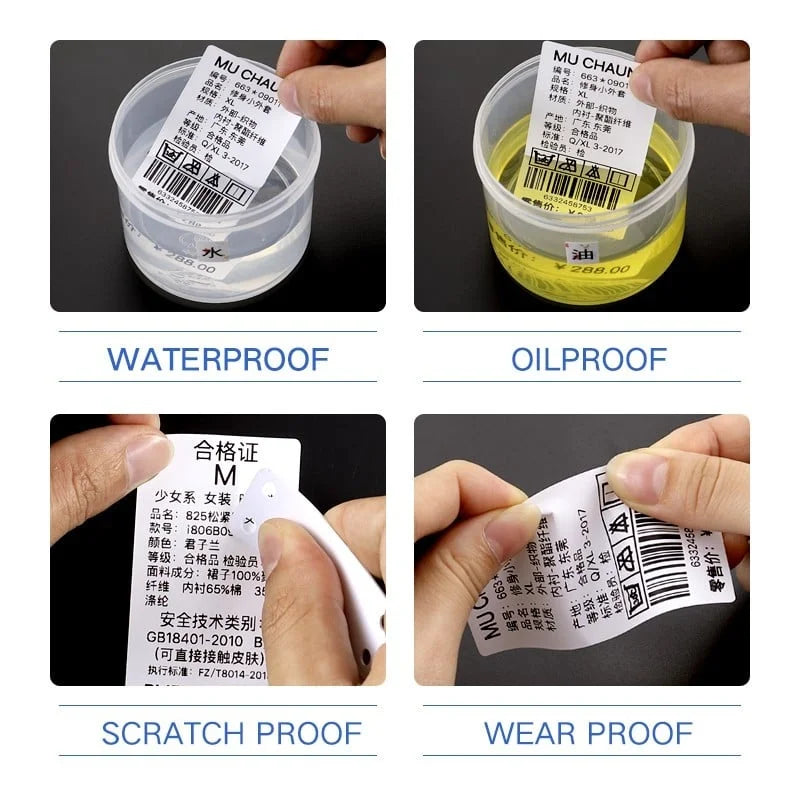 Niimbot Thermal Label Roll for B1 B21 B3S – Waterproof Stickers