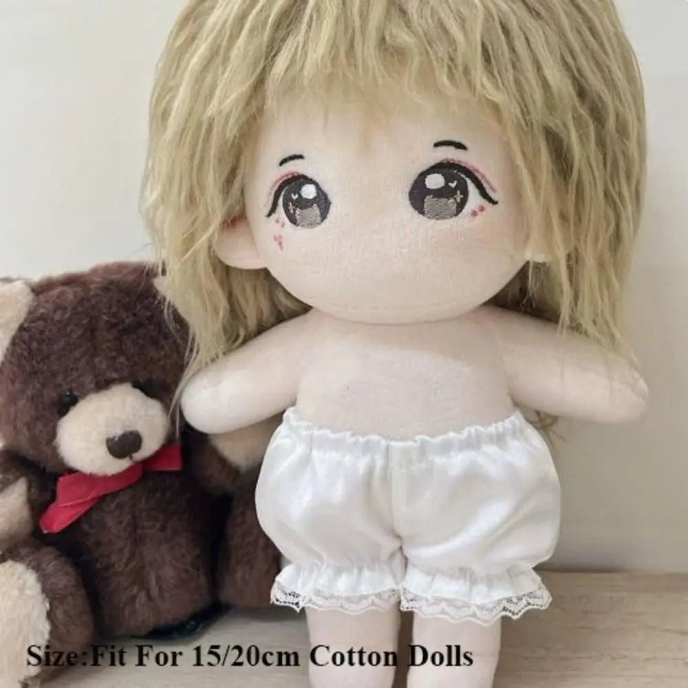 Shiny Lace Shorts for 15/20cm Cotton Dolls | DIY Doll Clothes