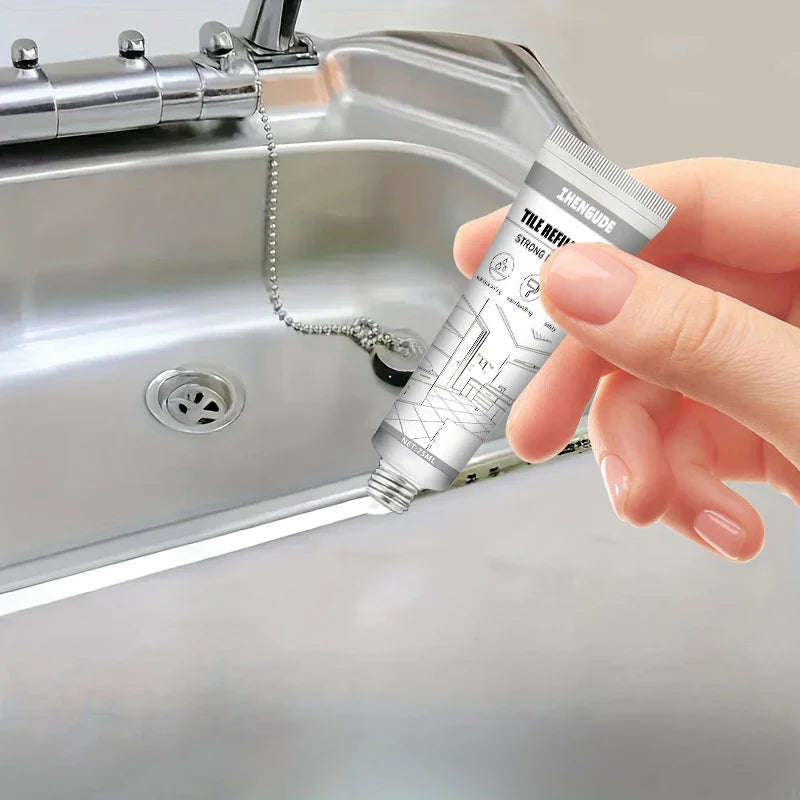 White Tile Grout & Waterproof Sealant – Floors, Walls, Countertops
