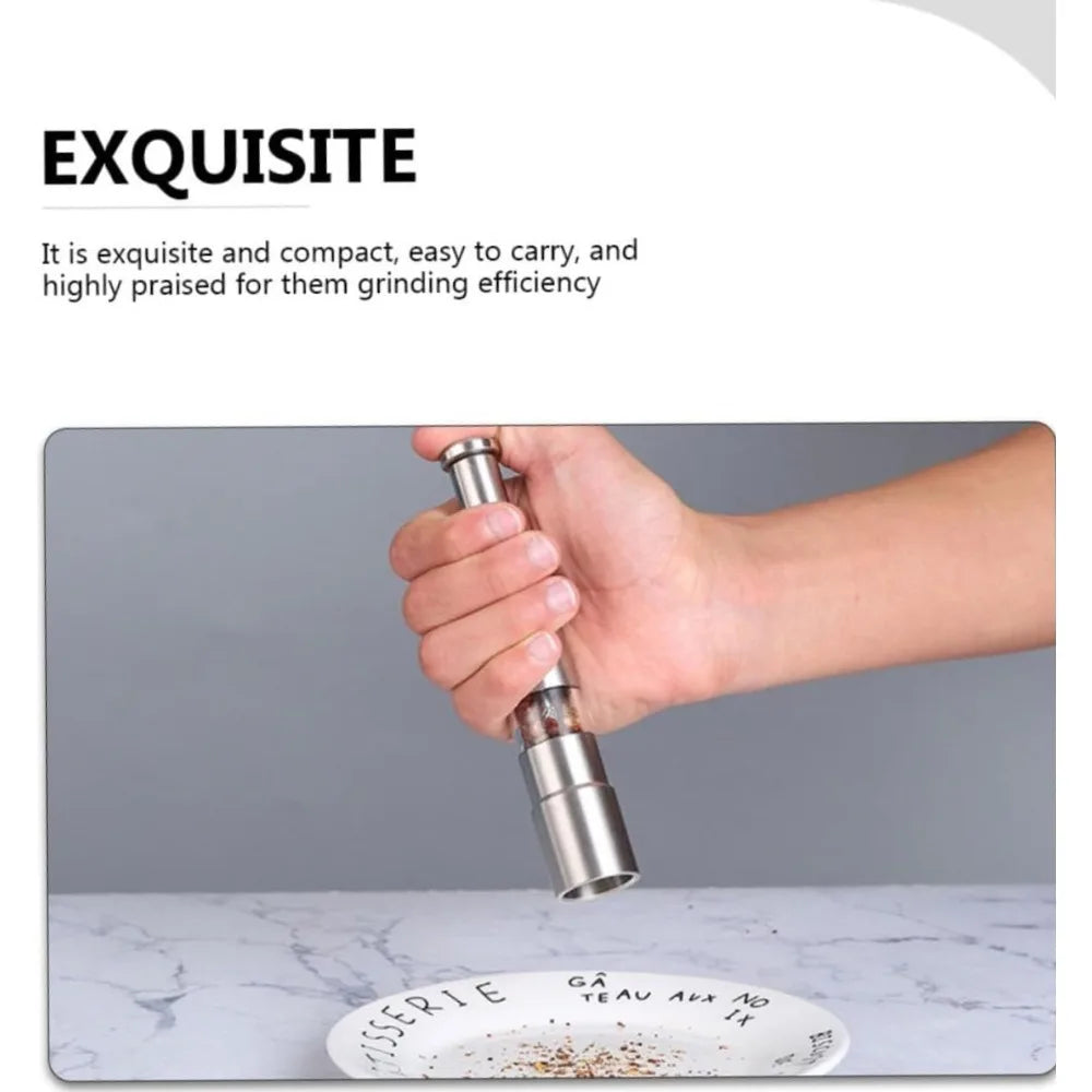 FEB.WIND Manual Salt & Pepper Grinder – One-Handed Steel Mill